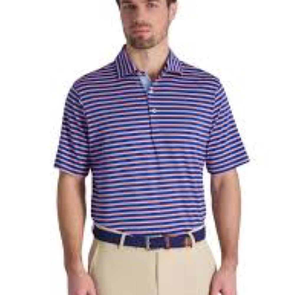 Fairway & Greene Purple Striped Polo